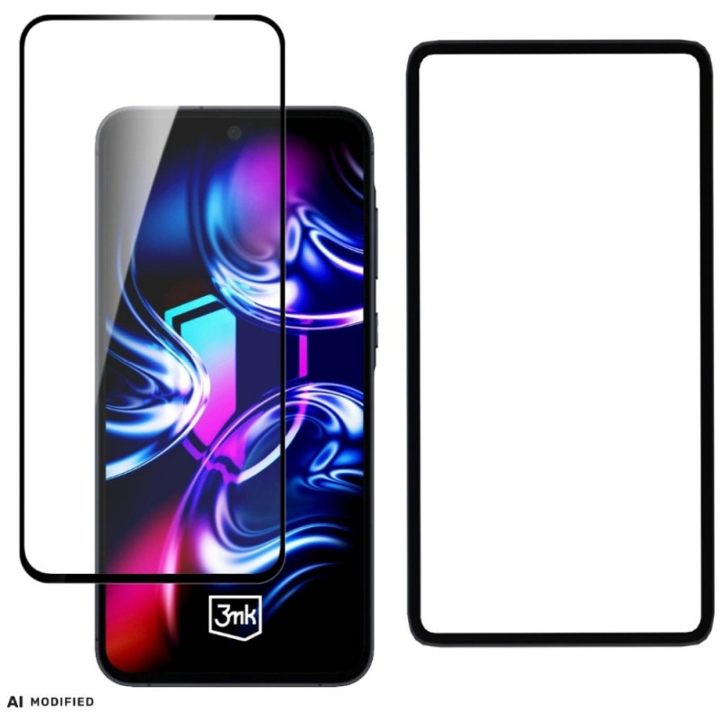 3MK HardGlass Max gehärtetes Glas mit Montagerahmen für Samsung Galaxy A35 / A55 5G
