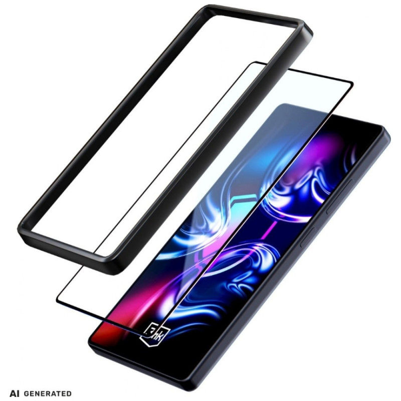 3MK HardGlass Max gehärtetes Glas mit Montagerahmen für Samsung Galaxy A35 / A55 5G