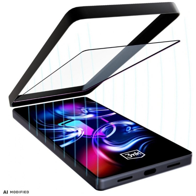 3MK HardGlass Max gehärtetes Glas mit Montagerahmen für Samsung Galaxy A35 / A55 5G