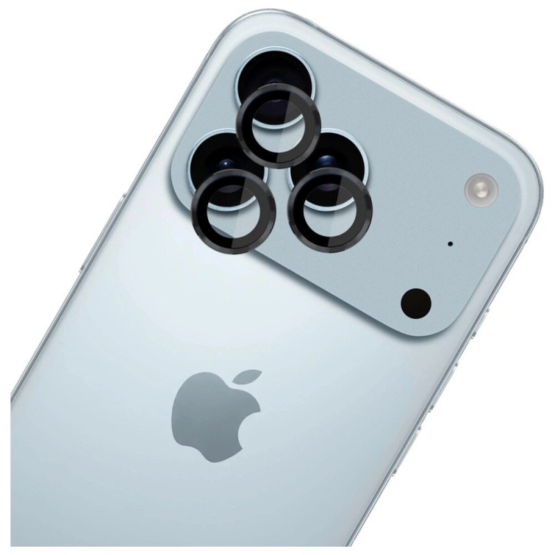 3MK Lens Protection Pro Kameraobjektivglas für Apple iPhone 17 Pro / 17 Pro Max, schwarz