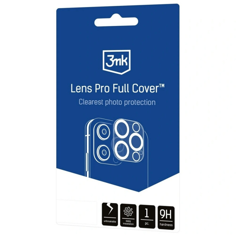 3MK Lens Pro Full Cover gehärtetes Kameraobjektivglas für Apple iPhone Air