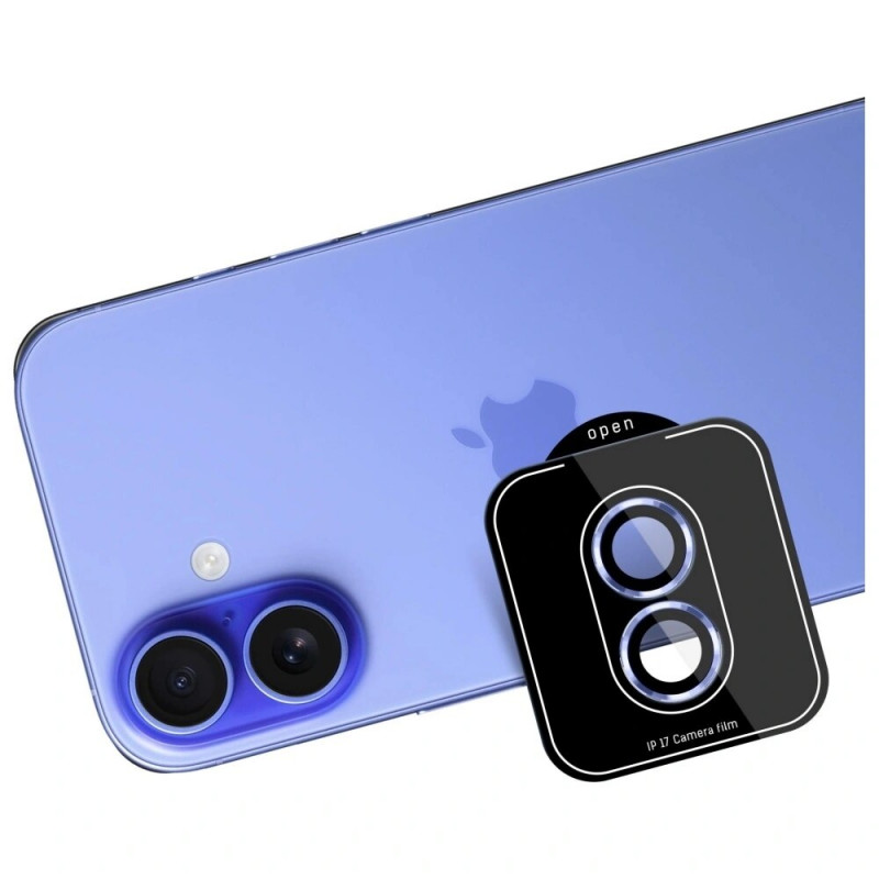 3MK Lens Protection Pro gehärtetes Glas Kameraobjektivschutz für Apple iPhone 17, blau