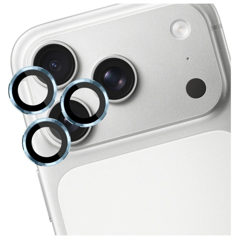 3MK Lens Protection Pro Kameraobjektiv Panzerglas für Apple iPhone 17 Pro / 17 Pro Max, Hellblau