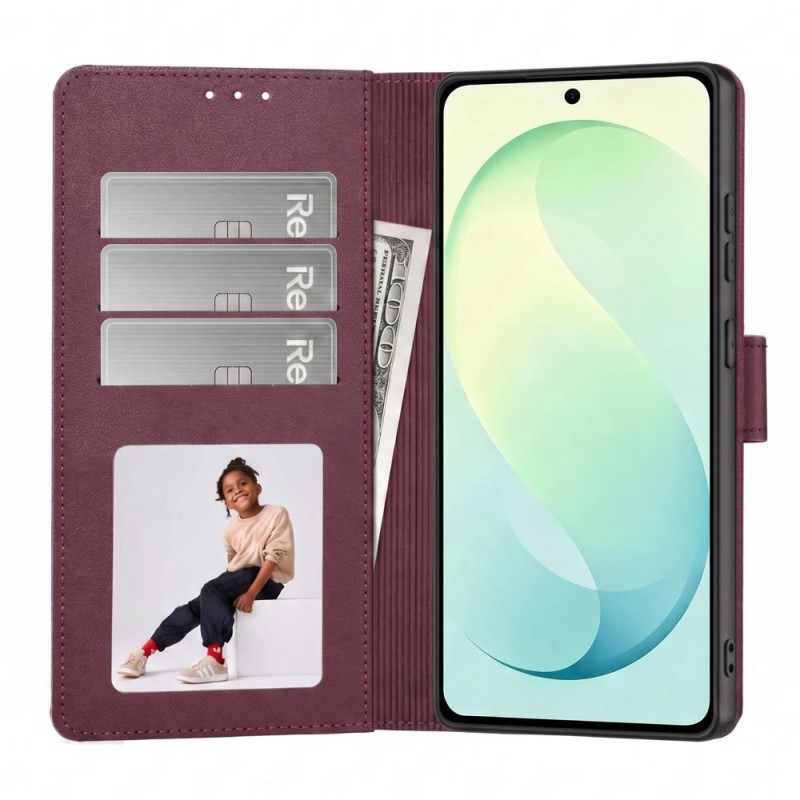 Tech-Protect Wallet Hülle Samsung Galaxy S26 FE Bordeauxrot