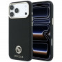 Guess GUE005537-0 Grained Round Strass Logo MagSafe Hülle für Apple iPhone 18 Pro Max / 17 Pro Max, schwarz