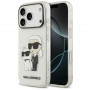 Karl Lagerfeld IML NFT Glitter Karl&Choupette Hülle KF003400 für Apple iPhone 18 Pro Max / 17 Pro Max, Transparent