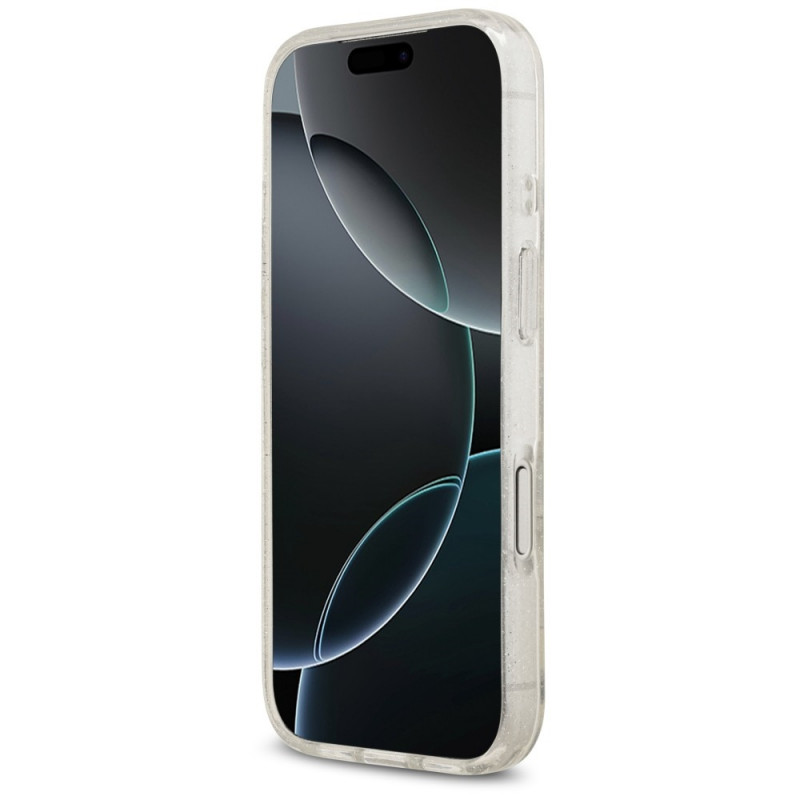 Karl Lagerfeld IML NFT Glitter Karl&Choupette Hülle KF003400 für Apple iPhone 18 Pro Max / 17 Pro Max, Transparent