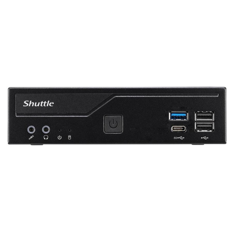 Shuttle DH610V2 XPC Slim Barebone Mini-PC, LGA1700, 8 GB DDR5 RAM, schwarz