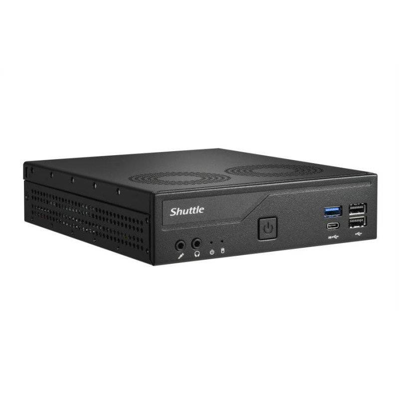 Shuttle DH610V2 XPC Slim Barebone Mini-PC, LGA1700, 8 GB DDR5 RAM, schwarz