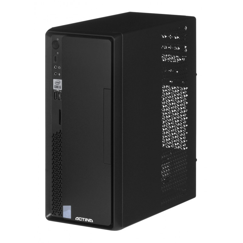 Actina Prime i3-12100 Mini Tower PC, Intel Core i3-12100, 8 GB DDR4 RAM, 512 GB SSD, Windows 11 Home, Schwarz