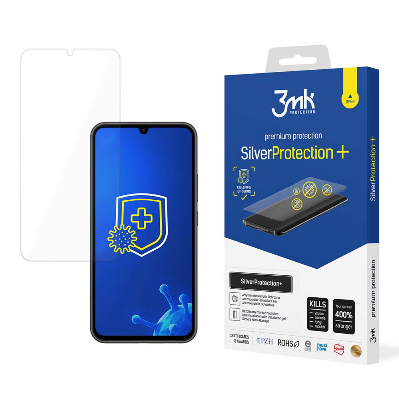 3MK SilverProtection+ antimikrobielle Displayschutzfolie für Samsung Galaxy A34 5G
