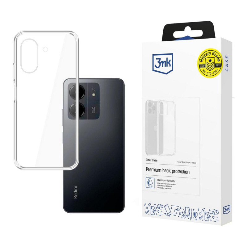3MK Clear Case Redmi 13C / POCO C65 Hülle, transparent