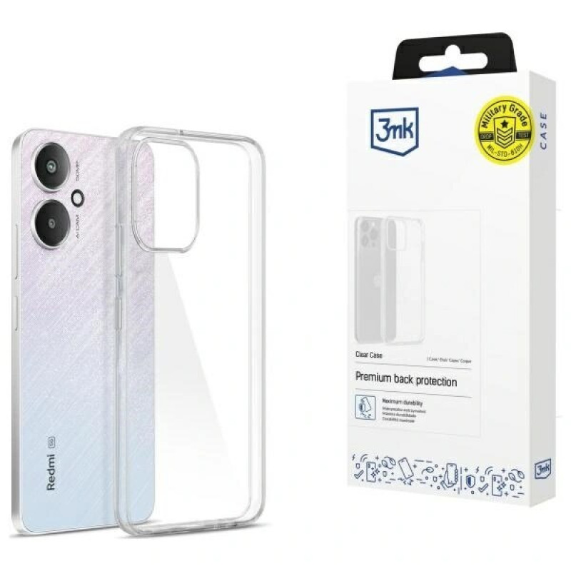 3MK Clear Case Xiaomi Redmi 13C 5G, durchsichtig