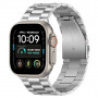 Tech-Protect Stainless Edelstahlarmband für Apple Watch 8 / 9 / 10 / 11 / 12 / SE / Ultra (44 / 45 / 46 / 49 mm), Silber