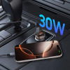 Tech-Protect CC01 2-Port-Autoladegerät USB-A / USB-C, PD 30W / QC 3.0, Schwarz