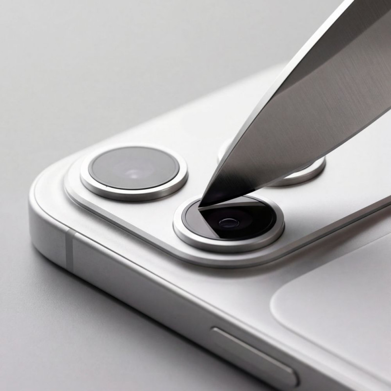 Tech-Protect Camfull Fit+ Kameraobjektiv-Schutz für Apple iPhone 18 Pro, Silber