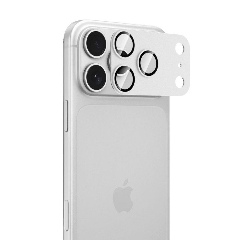 Tech-Protect Camfull Fit+ Apple iPhone 18 Pro Max Kameraobjektivschutz, Silber