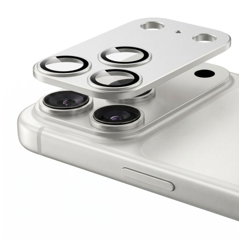 Tech-Protect Camfull Fit+ Apple iPhone 18 Pro Max Kameraobjektivschutz, Silber