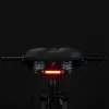 Rockbros 38218916002 MTB-Fahrradsattel mit Lampe, schwarz
