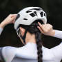 Rockbros LK-15 Carbon-Fahrradhelm 58-62 cm, Weiß