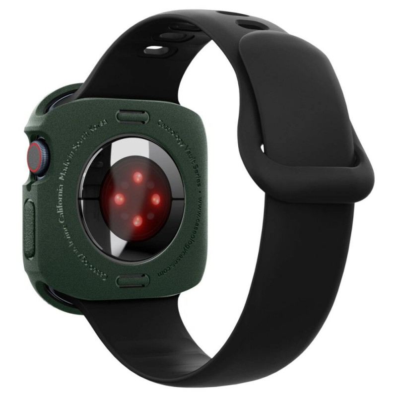 Spigen Caseology Vault Hülle für Apple Watch 10 / 11 46 mm, Mitternachtsgrün
