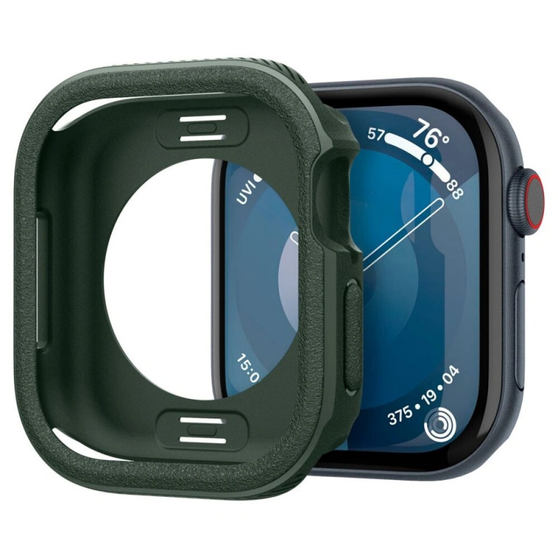 Spigen Caseology Vault Hülle für Apple Watch 10 / 11 46 mm, Mitternachtsgrün