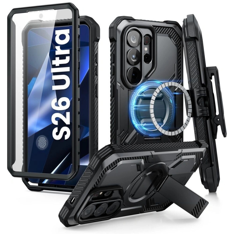 Supcase iBlason ArmorBox Clip Mag MagSafe Hülle für Samsung Galaxy S26 Ultra, Schwarz