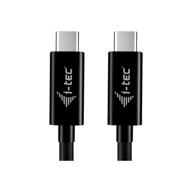 i-tec USB-C-Ladekabel, 1,8 m, USB Power Delivery bis zu 100 W, Schwarz