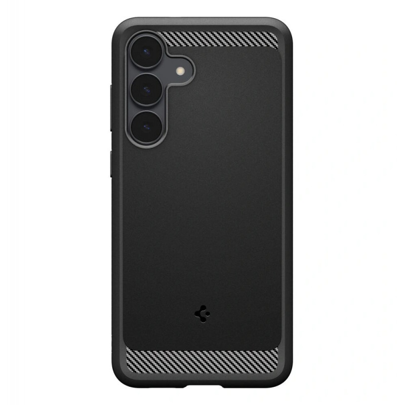 Spigen Rugged Armor Hülle für Samsung Galaxy S25 FE, Mattschwarz