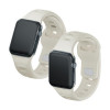 3mk Silikon-Uhrenarmband für Apple Watch 42/44/45/49 mm, beige
