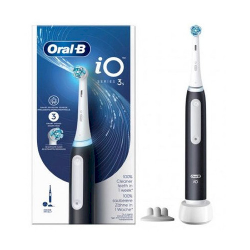 Oral-B iO Series 3 elektrische Zahnbürste, Schwarz