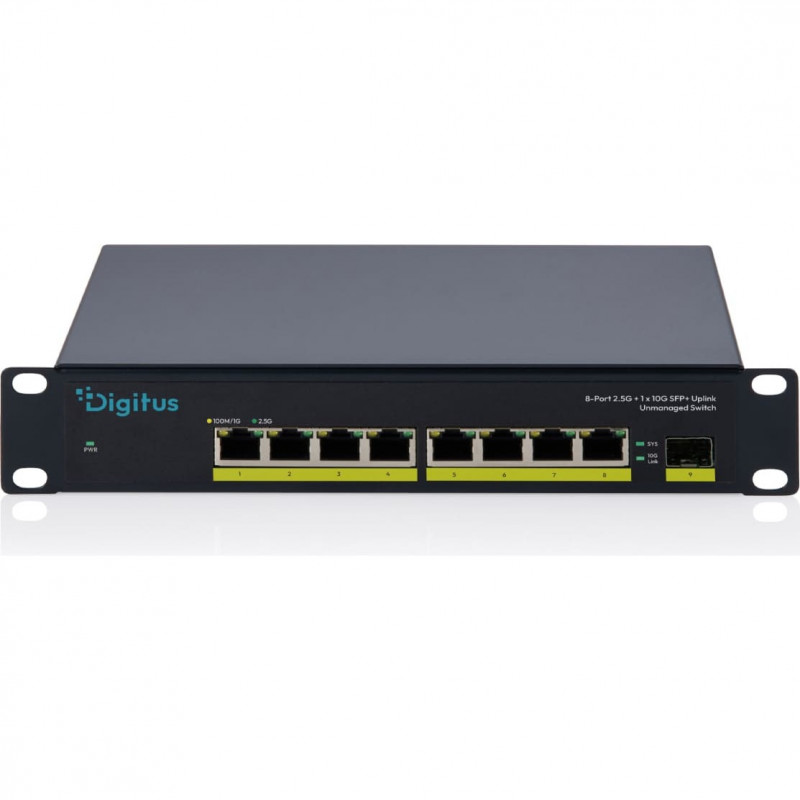 Digitus DN-80122 8-Port 2,5G Unmanaged Switch mit 1x 10G SFP+