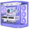 HYTE Y50 Taro Milk PC-Gehäuse, lila, Hartglas x 3