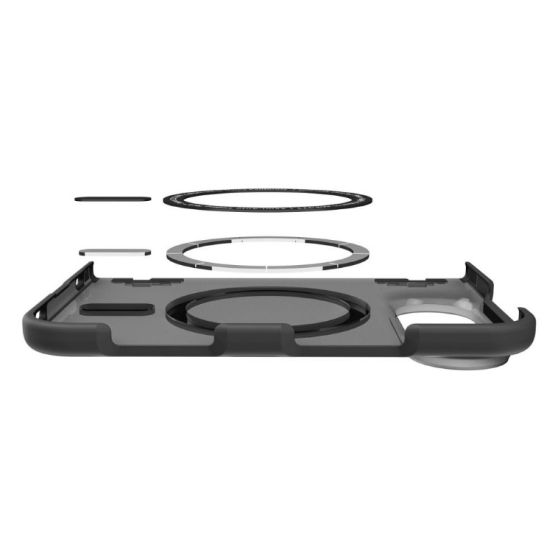 Spigen Ultra Hybrid Pro MagFit Hülle für Apple iPhone Duo, Frost Black