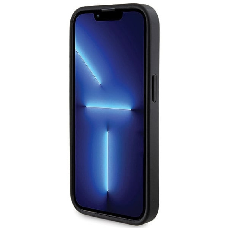 Guess GUBPM5P14L4GEMGK Apple iPhone 14 Pro Hardcase + 5000 mAh MagSafe Powerbank Bundle, 4G Metal Logo, schwarz