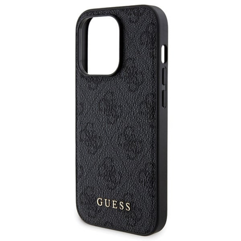 Guess GUBPM5P14L4GEMGK Apple iPhone 14 Pro Hardcase + 5000 mAh MagSafe Powerbank Bundle, 4G Metal Logo, schwarz