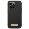 Guess GUHMP14XSBPLK Apple iPhone 14 Pro Max Hardcase, Silikon Logo Plate MagSafe, Schwarz