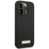 Guess GUHMP14XSBPLK Apple iPhone 14 Pro Max Hardcase, Silikon Logo Plate MagSafe, Schwarz