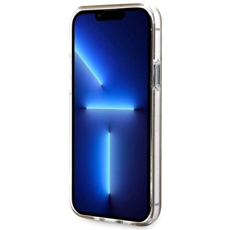 Guess GUBPP12MH4EACSW Hülle + kabelloses Ladegerät Apple iPhone 12 / iPhone 12 Pro braunes Hardcase, 4G Print, MagSafe