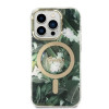 Guess GUBPP14XHJEACSA Hülle + kabelloses Ladegerät für Apple iPhone 14 Pro Max, Jungle, grüne Hardcase-Hülle, MagSafe
