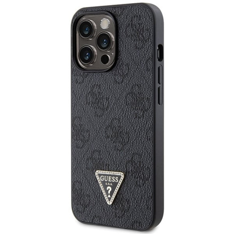 Guess GUHCP13LP4TDSCPK Apple iPhone 13/13 Pro schwarzes Hardcase, Crossbody 4G Metal Logo