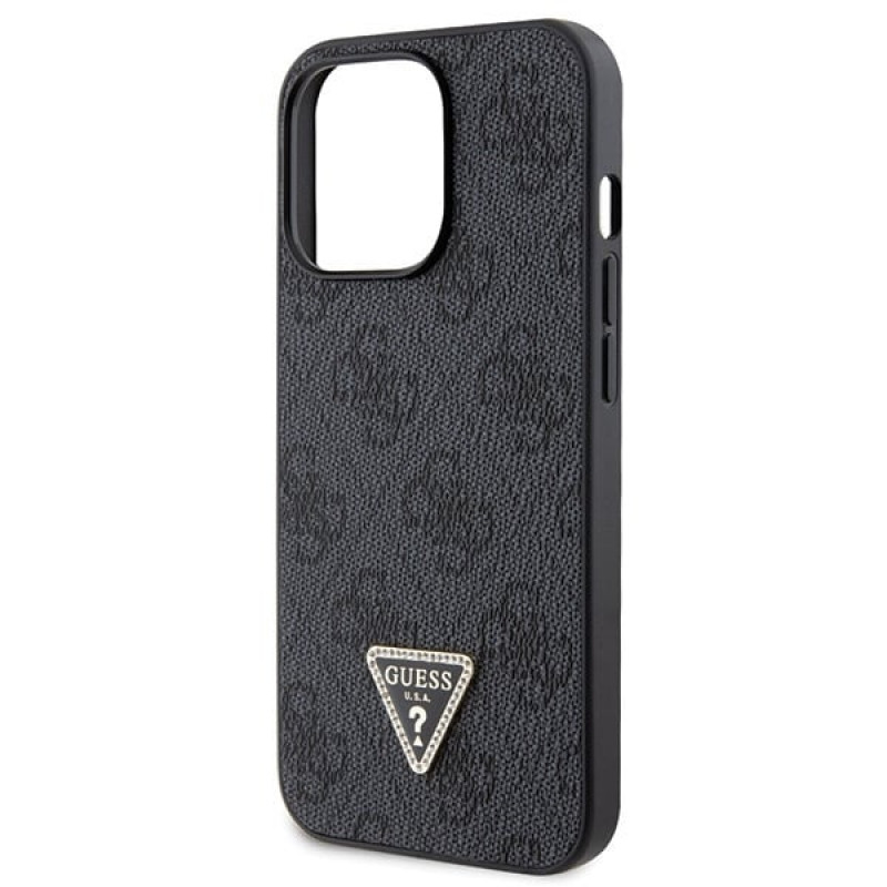Guess GUHCP13LP4TDSCPK Apple iPhone 13/13 Pro schwarzes Hardcase, Crossbody 4G Metal Logo