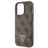 Guess GUHCP13LP4TDSCPW Apple iPhone 13/13 Pro braunes Hardcase, Crossbody 4G Metal Logo