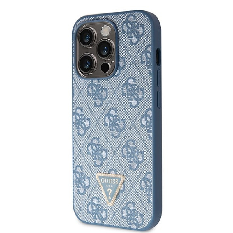 Guess GUHCP14XP4TDSCPB Apple iPhone 14 Pro Max blaues Hardcase, Crossbody 4G Metal Logo