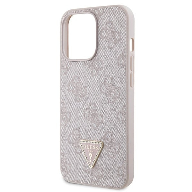 Guess GUHCP13LP4TDSCPP Apple iPhone 13/13 Pro rosafarbenes Hardcase, Crossbody 4G Metal Logo