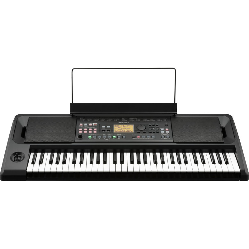 Korg EK-50 Elektronisches Keyboard, digitaler Synthesizer, 61 Tasten, schwarz