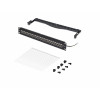 StarTech.com C6APANELSTP241UFT 24-Port 1U Durchführungs-Patchpanel, geschirmt Cat6a, RJ45, 19", schwarz