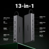 Ugreen Revodok Pro 313 USB-C Laptop-Dockingstation (15978), UGR1851, 100 W, grau