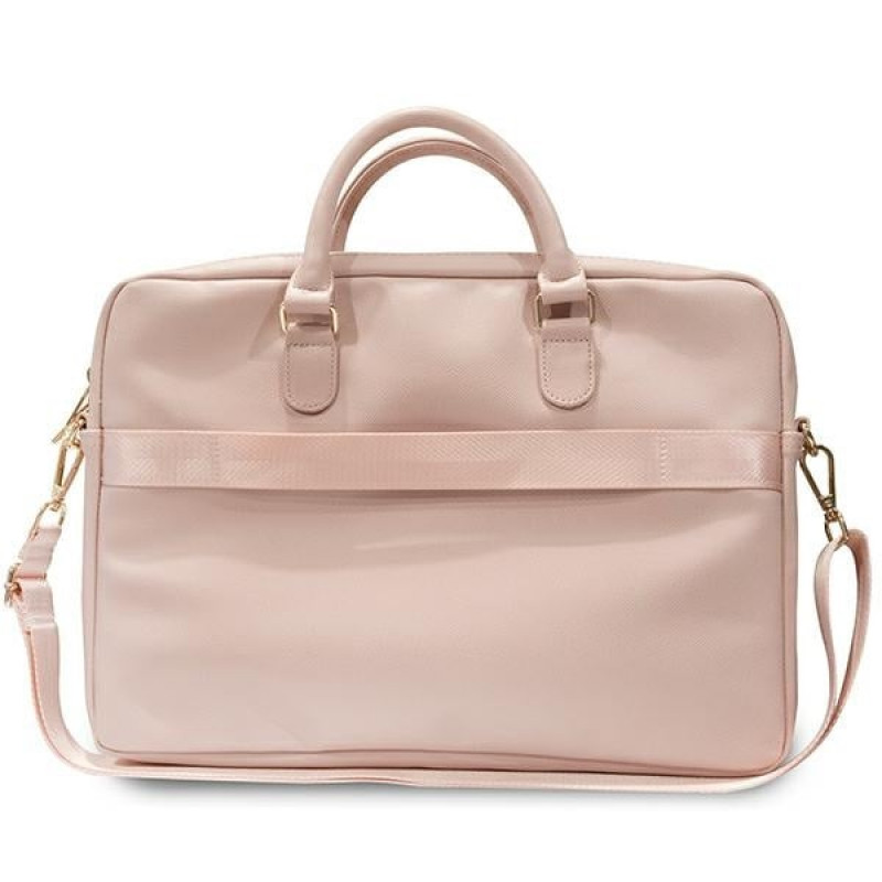Guess GUCB15ZPGSTEGP 16-Zoll-Laptoptasche, Triangle 4G, pink