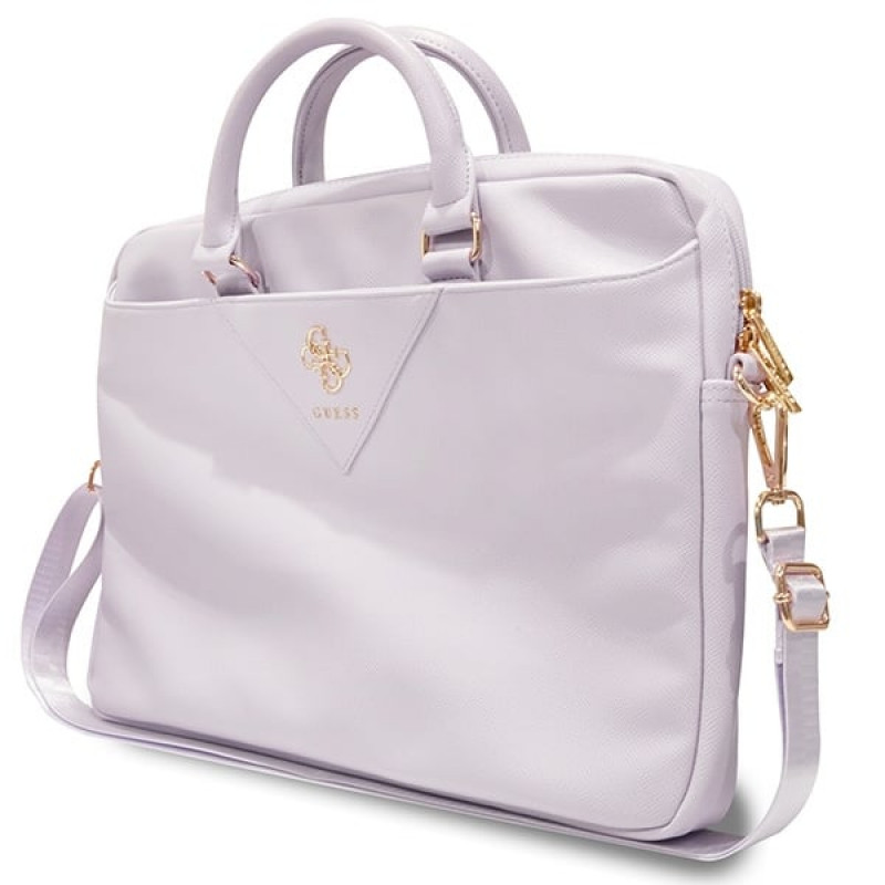 Guess GUCB15ZPGSTEGU 16-Zoll-Laptoptasche, Triangle 4G, lila